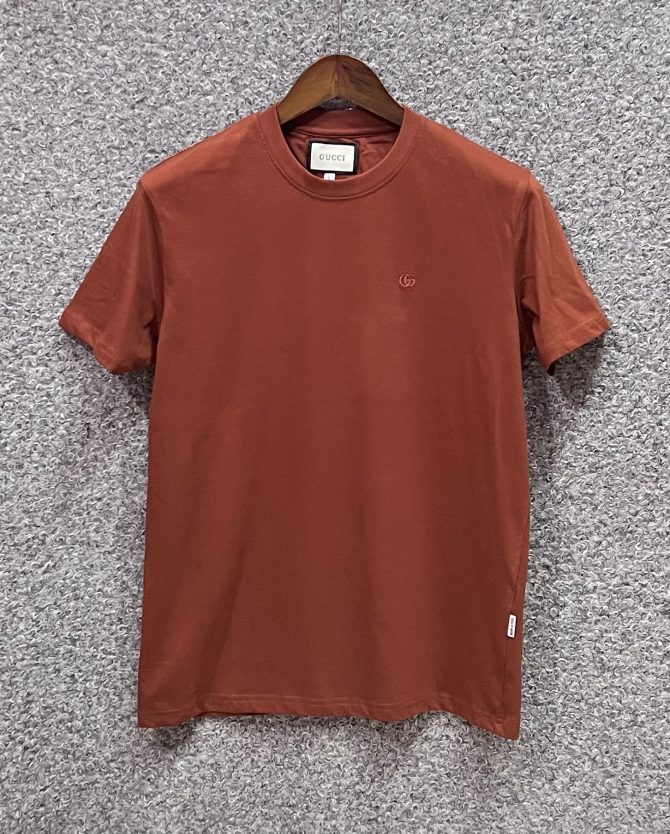 Gucci Solid Tshirt Rust