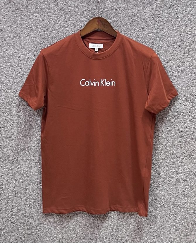 Calvin Klein Print Tshirt Rust