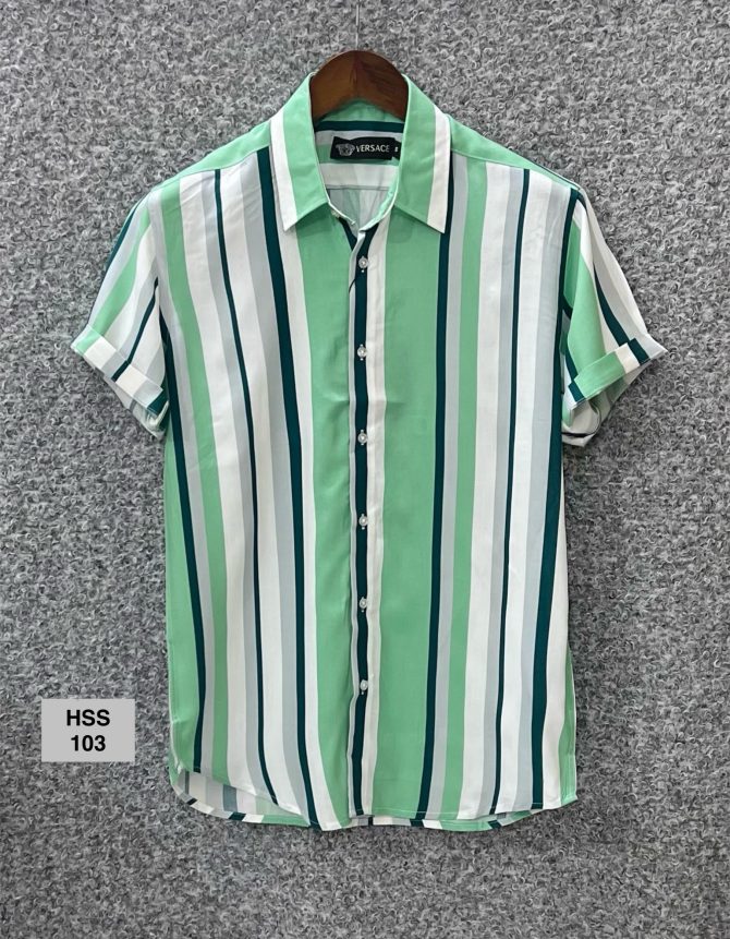 Versace Hawaii Stripe Shirt 103