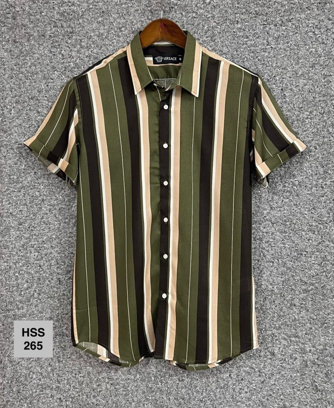 Versace Hawaii Stripe Shirt 265