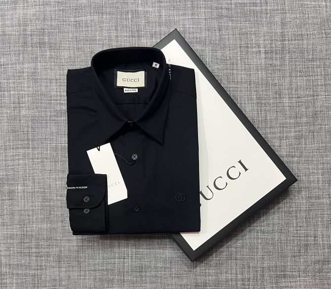 Gucci Solid Shirt Black - Image 5