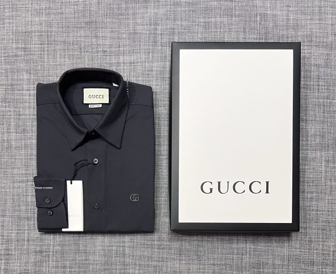 Gucci Solid Shirt Charcoal