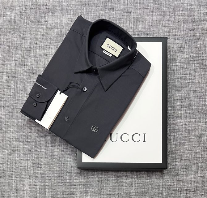 Gucci Solid Shirt Charcoal - Image 6