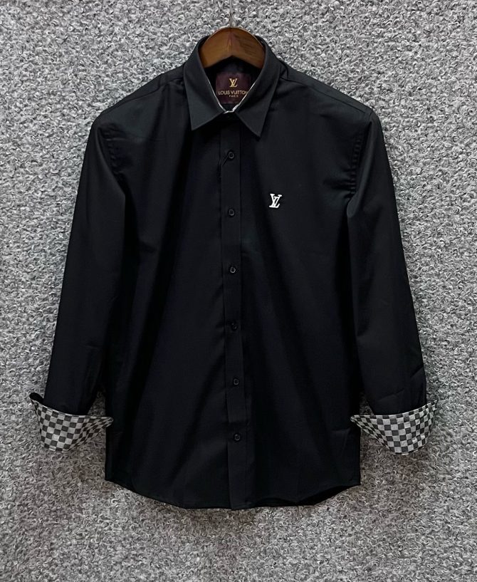 LV Premium Solid Shirt Black