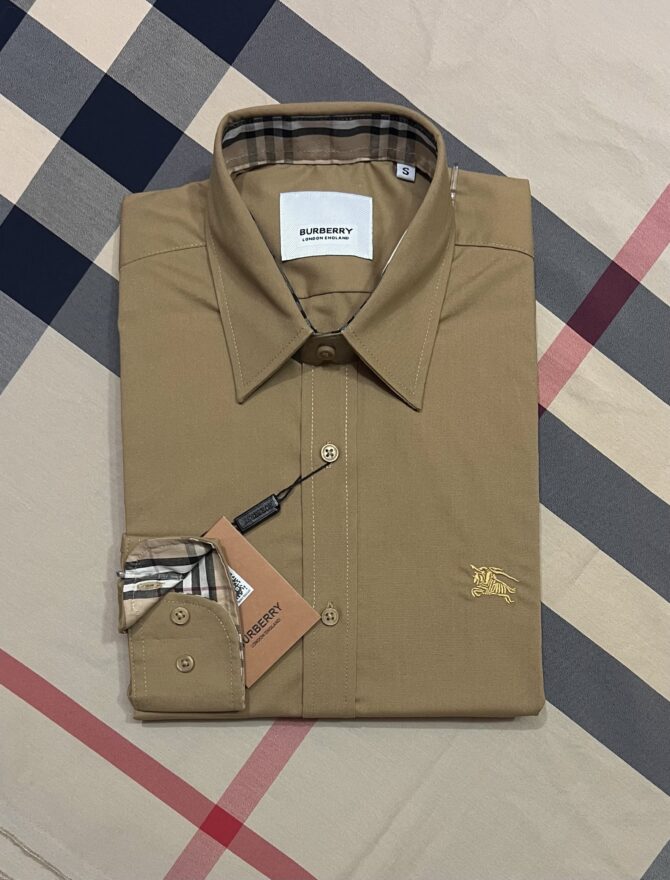 Burberry Premium Solid Shirt biscuit 34