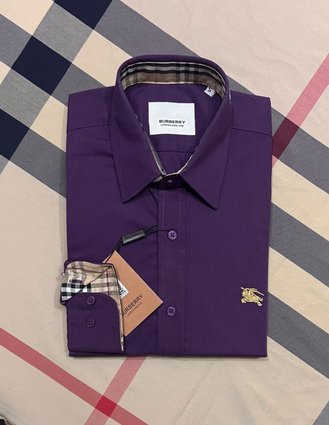 Burberry Premium Solid Shirt 14 purple Copy