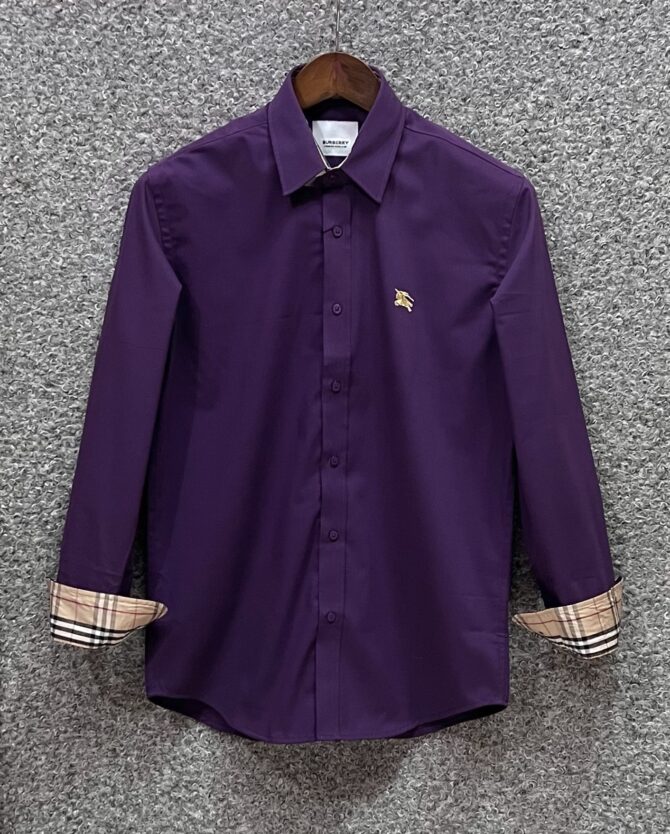 Burberry Premium Solid Shirt 14 purple Copy