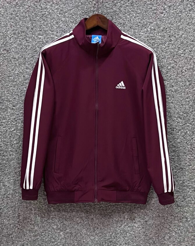 Adidas Tracksuit Jacket Maroon