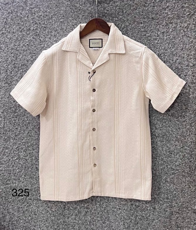 Gucci Cuban Stripe Shirt 325 heavy gsm