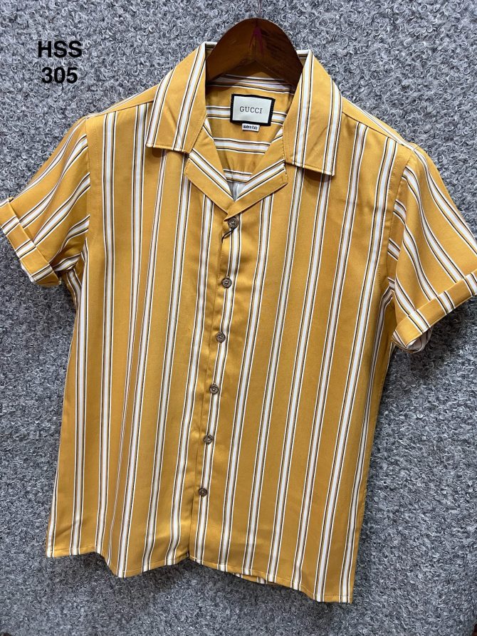 Gucci Cuban Stripe Shirt 305 - Image 3