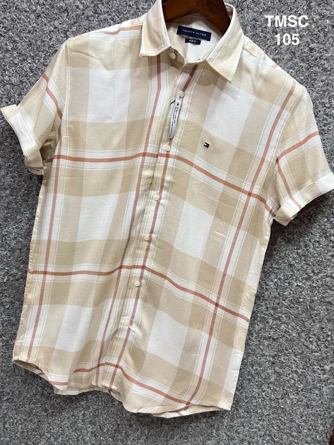 Tommy Hilfiger Short Sleeve Check Shirt 105