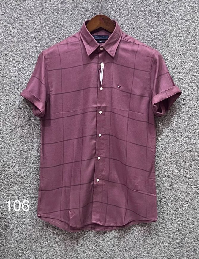 Tommy Hilfiger Short Sleeve Check Shirt 106