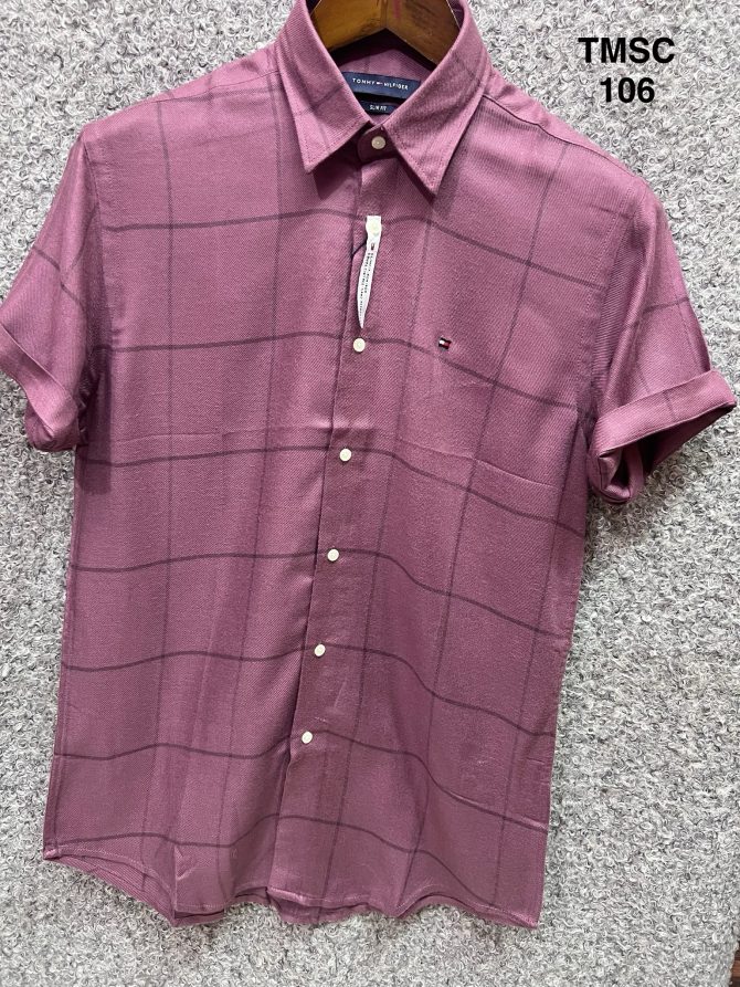 Tommy Hilfiger Short Sleeve Check Shirt 106 - Image 2