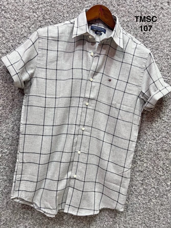 Tommy Hilfiger Short Sleeve Check Shirt 107