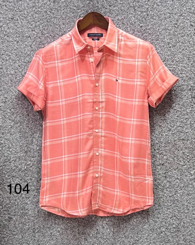 Tommy Hilfiger Short Sleeve Check Shirt 104 - Image 2