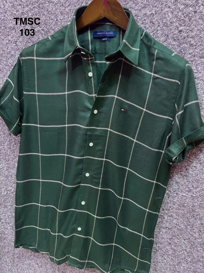 Tommy Hilfiger Short Sleeve Check Shirt 103