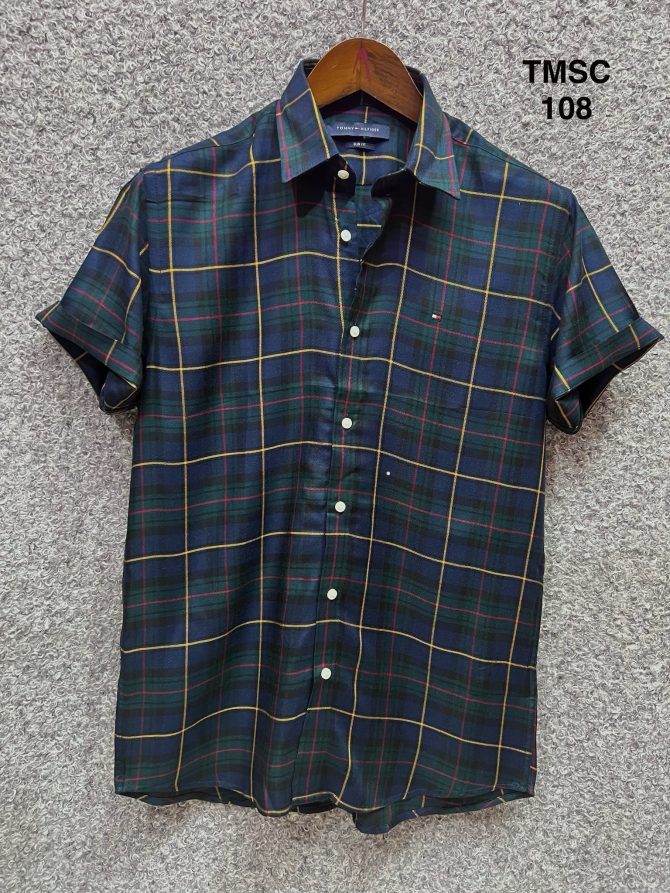 Tommy Hilfiger Short Sleeve Check Shirt 108