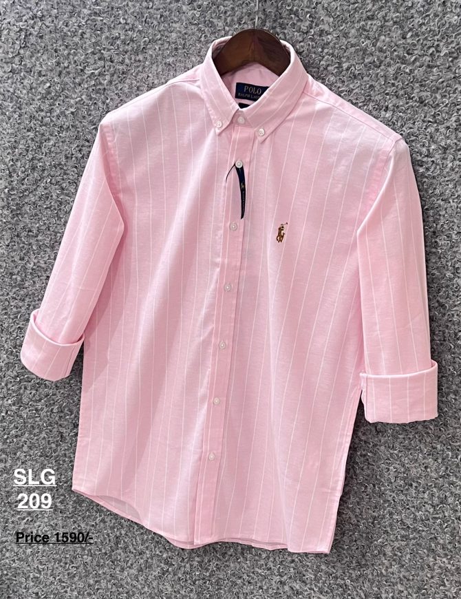 Premium Ralph Lauren stripe Shirt 209 with box - Image 2