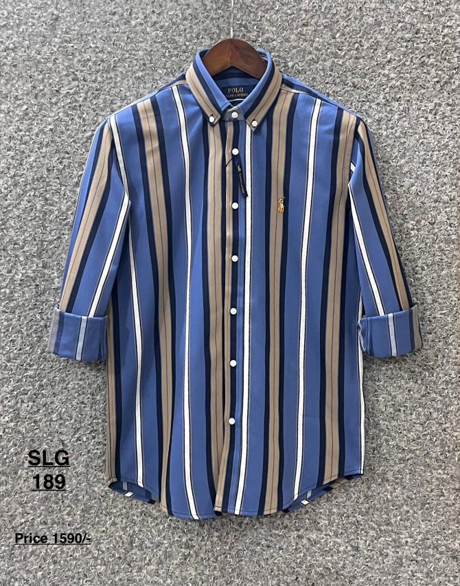 Premium Ralph Lauren Stripe Shirt 189 with box