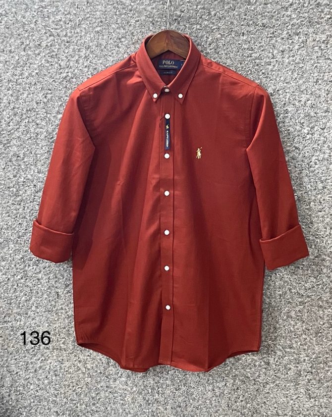 Ralph Lauren Oxford Solid Shirt 136 Rust