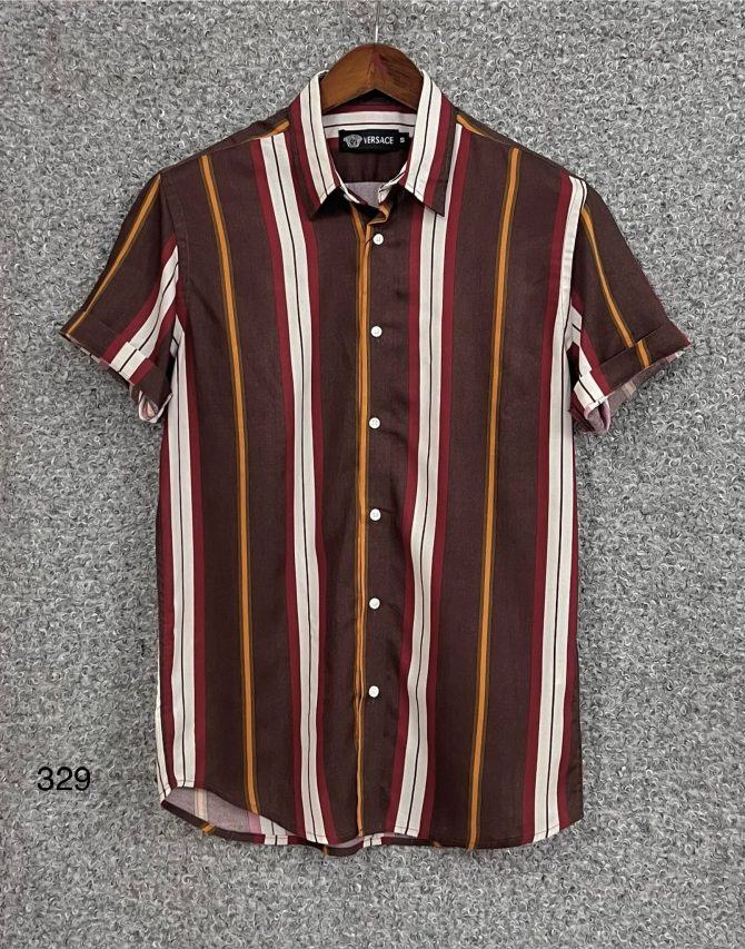 Versace Hawaii Stripe Shirt 329