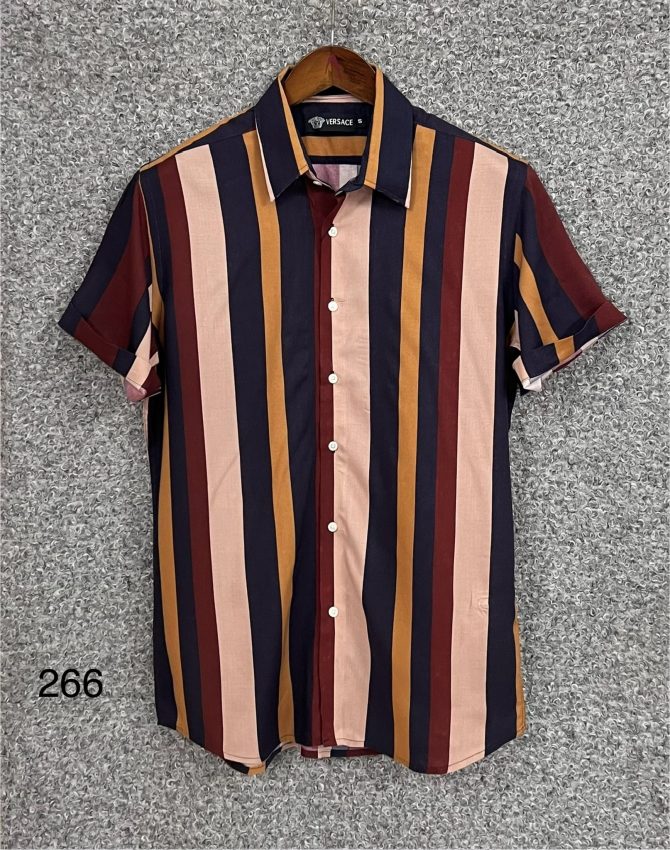 Versace Hawaii Stripe Shirt 266