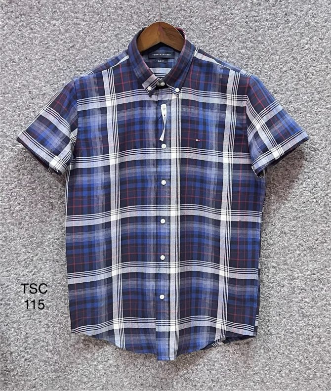 Tommy Hilfiger Short Sleeve Check Shirt 115