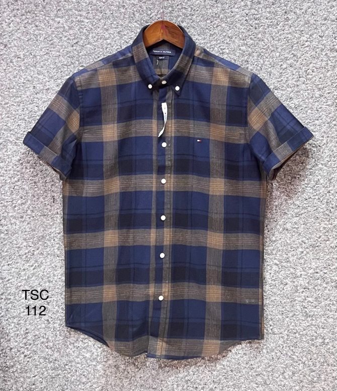 Tommy Hilfiger Short Sleeve Check Shirt 112