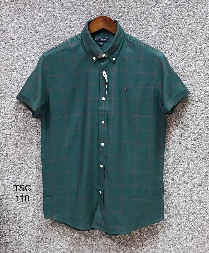 Tommy Hilfiger Short Sleeve Check Shirt 110
