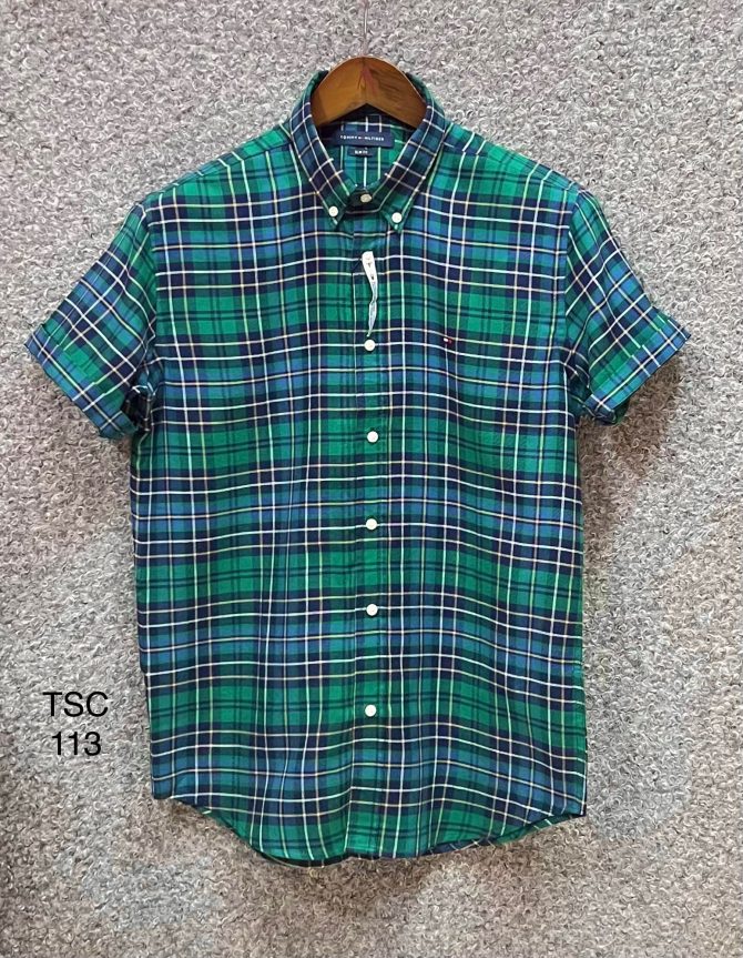 Tommy Hilfiger Short Sleeve Check Shirt 113