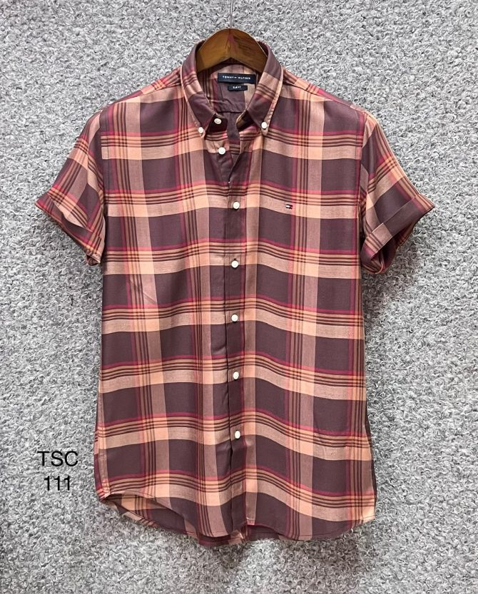 Tommy Hilfiger Short Sleeve Check Shirt 111
