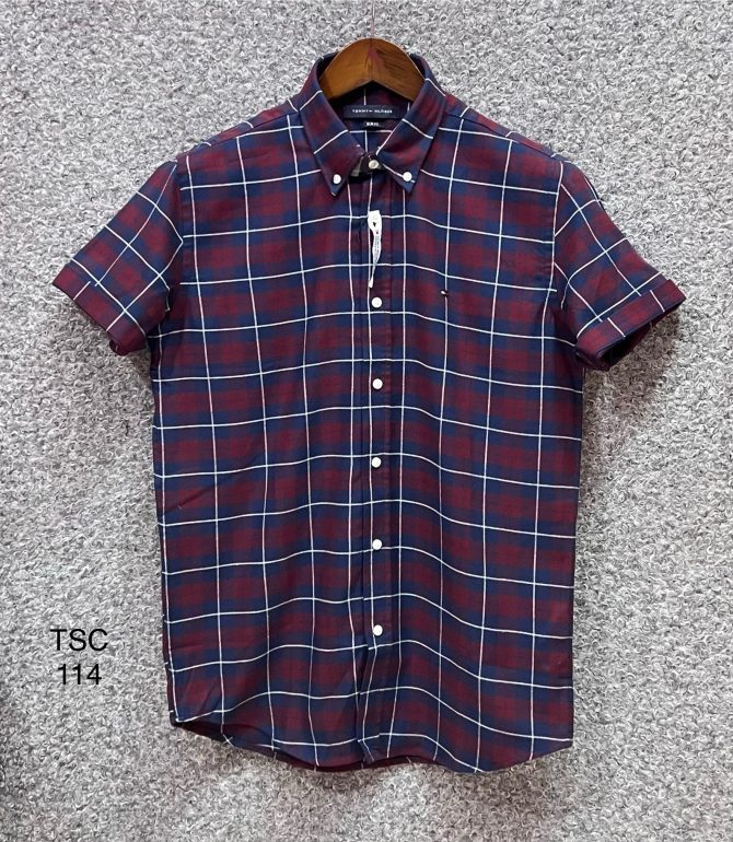 Tommy Hilfiger Short Sleeve Check Shirt 114
