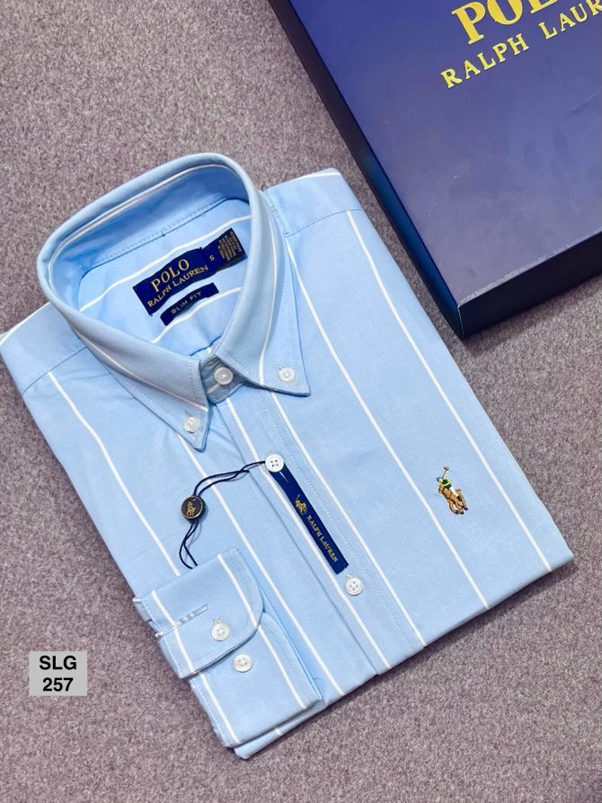 Premium Ralph Lauren Stripe Shirt with box 257