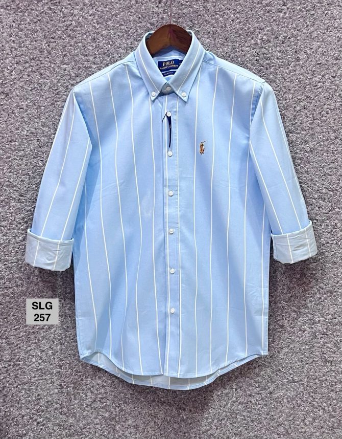 Premium Ralph Lauren Stripe Shirt with box 257 - Image 2