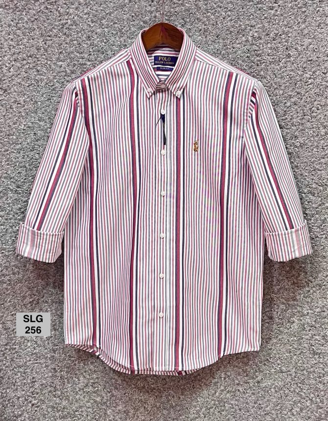 Premium Ralph Lauren Stripe Shirt with box 256 - Image 2