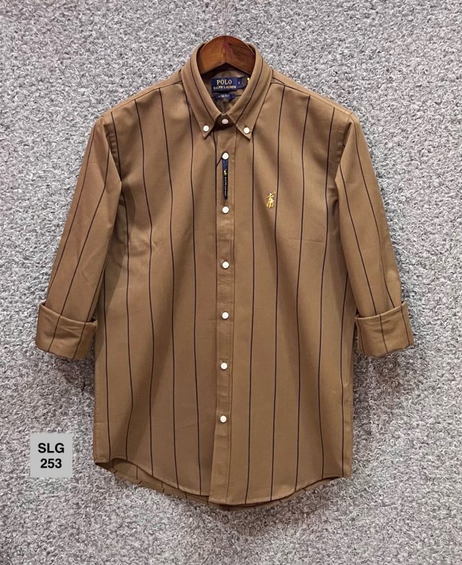 Premium Ralph Lauren Stripe Shirt with box 253 - Image 2