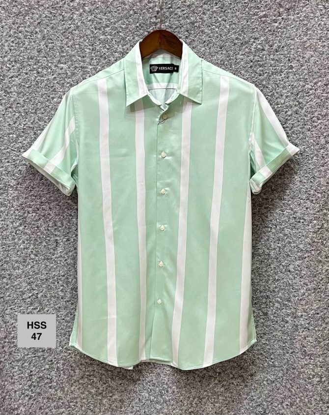 Versace Hawaii Stripe Shirt 47