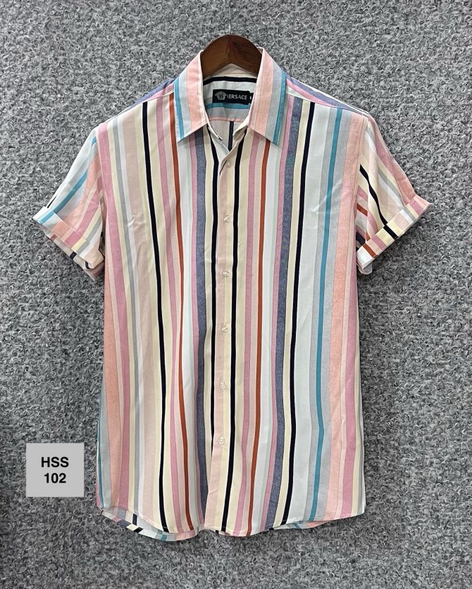 Versace Hawaii Stripe Shirt 102