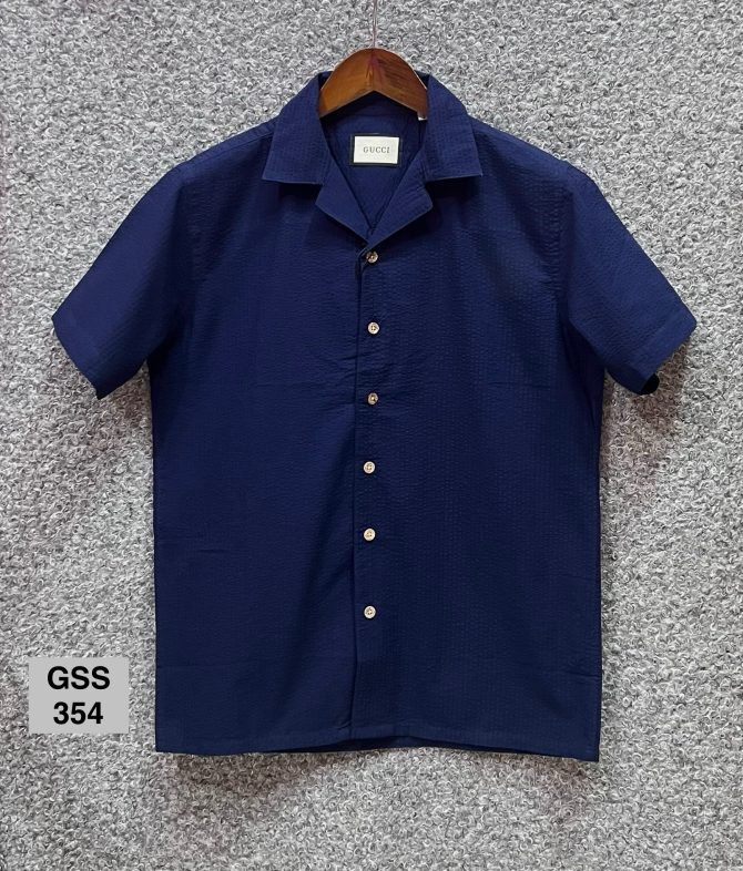Gucci Cuban Seersucker Shirt 354