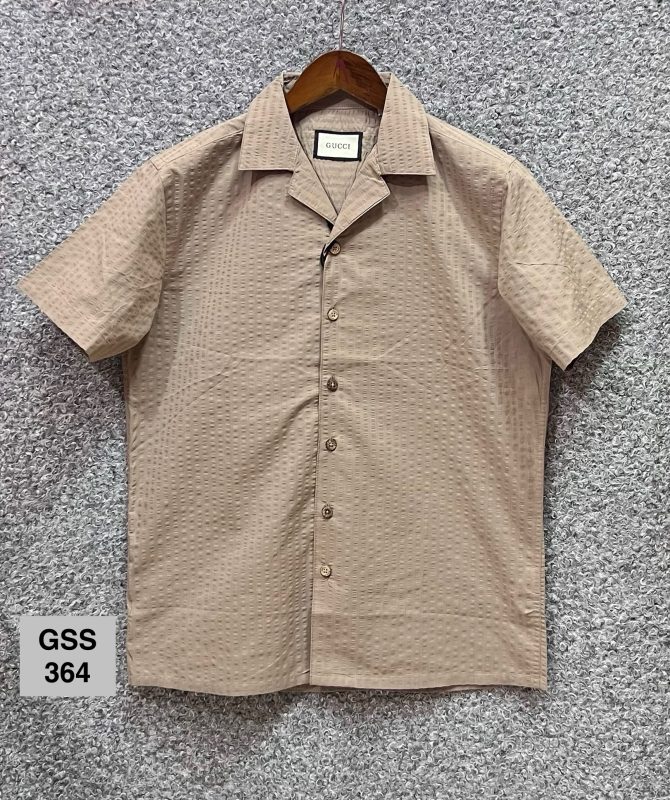 Gucci Cuban Seersucker Shirt 364