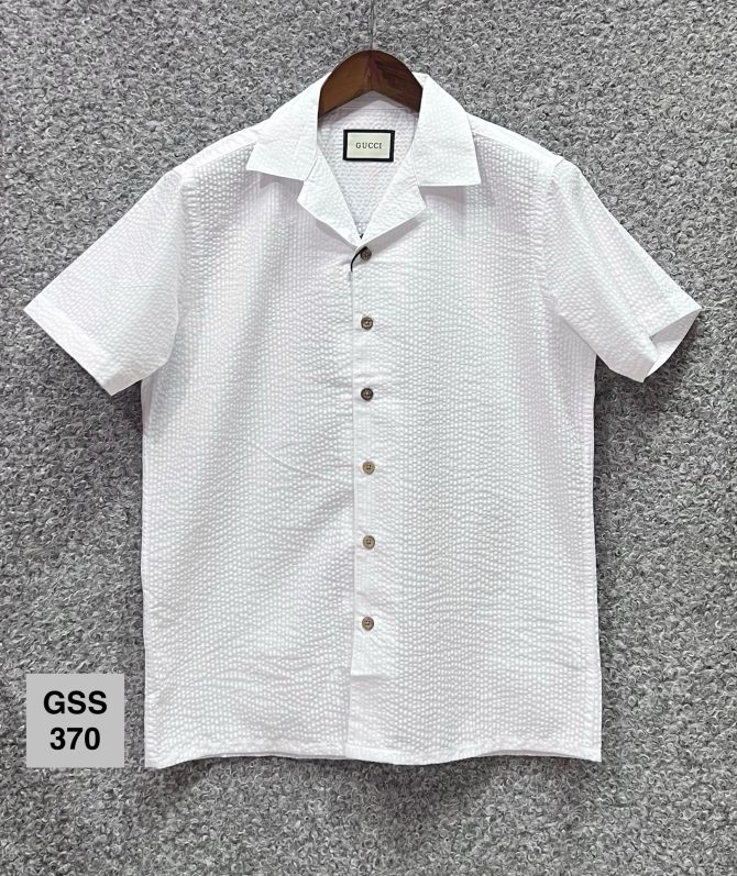 Gucci Cuban Seersucker Shirt 370