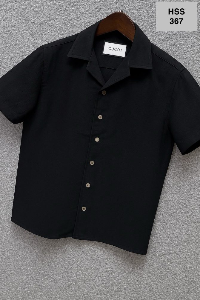 Gucci Cuban Solid Shirt 357 - Image 2
