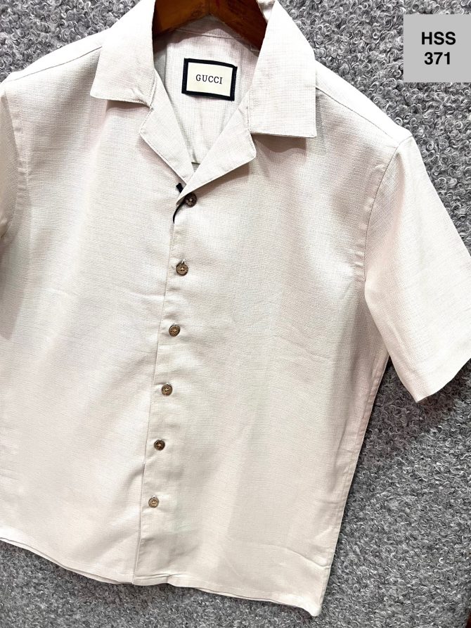 Gucci Cuban Solid Shirt 371 - Image 2