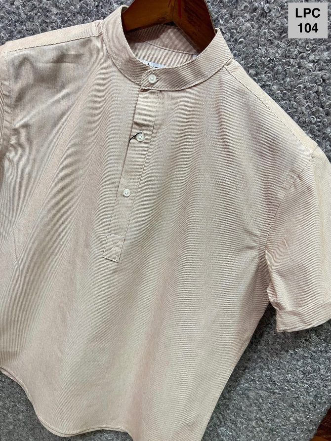 Louis Philippe Mandarin Collar Stripe Shirt 104 - Image 2