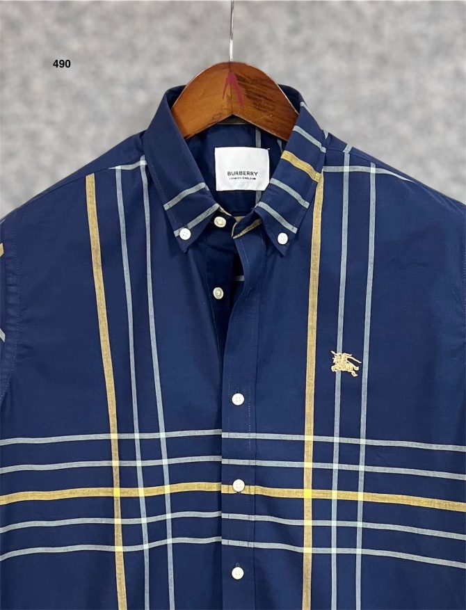 Burberry Signature Check Shirt with box 490 - Image 2