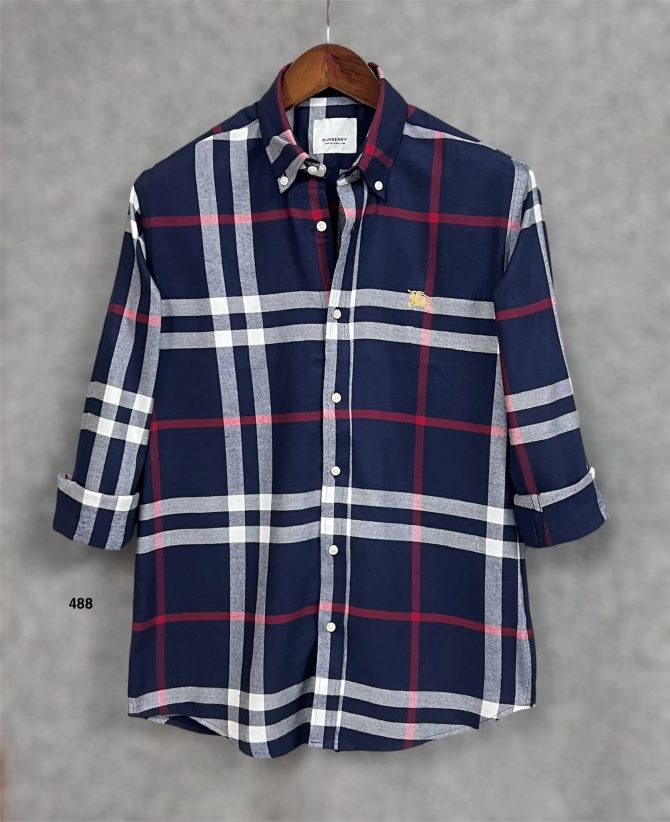 Burberry Signature Check Shirt with box 488