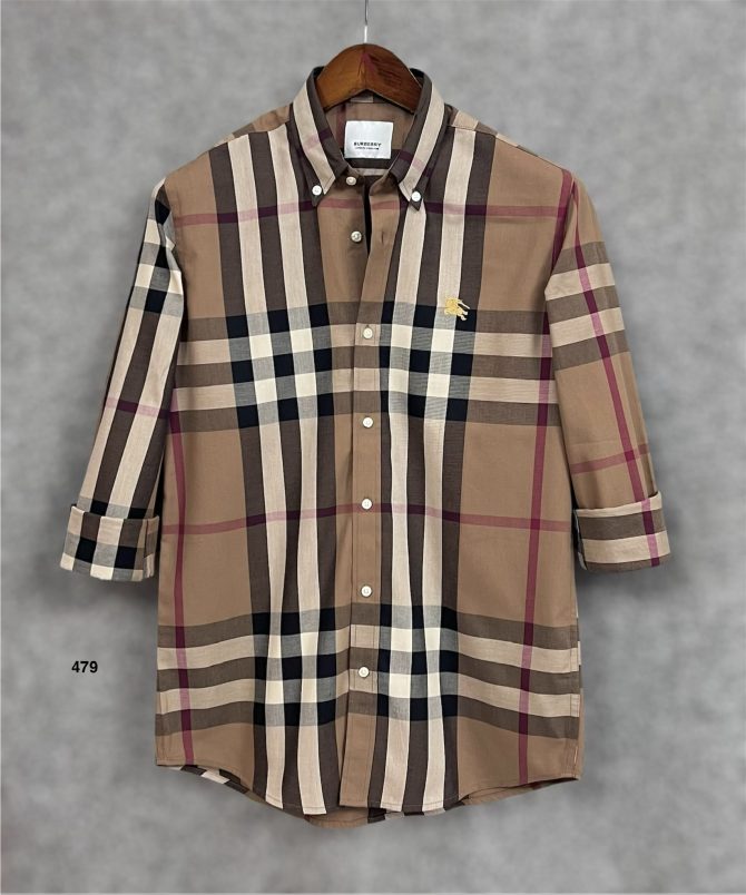 Burberry Signature Check Shirt with box 479