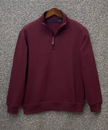 Ralph Lauren Pullover Half Zip Jacket Maroon